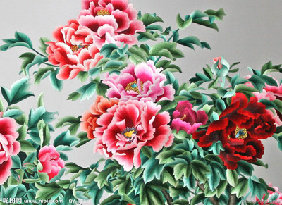 專業北京電腦繡花加工廠 山水畫刺繡精細加工